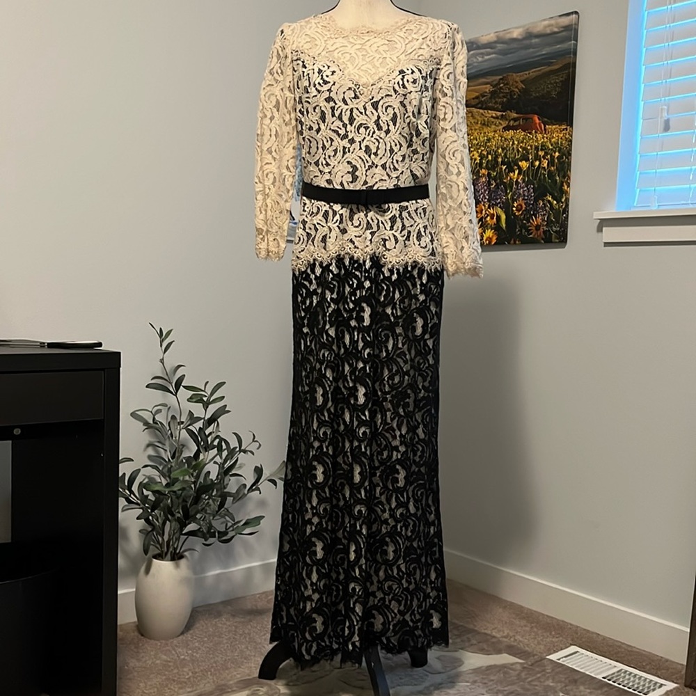 Tadashi Shoji Chantilly Lace Gown